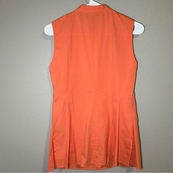 LAFAYETTE 148 sleeveless cotton blend button down top women’s size small 6 - Picture 5 of 8